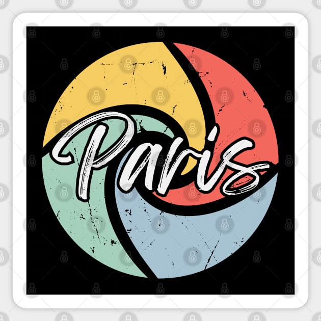 Vintage Paris Sticker by Etopix